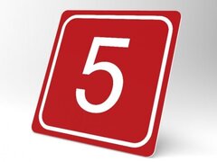 Placuta rosie de siguranta 5